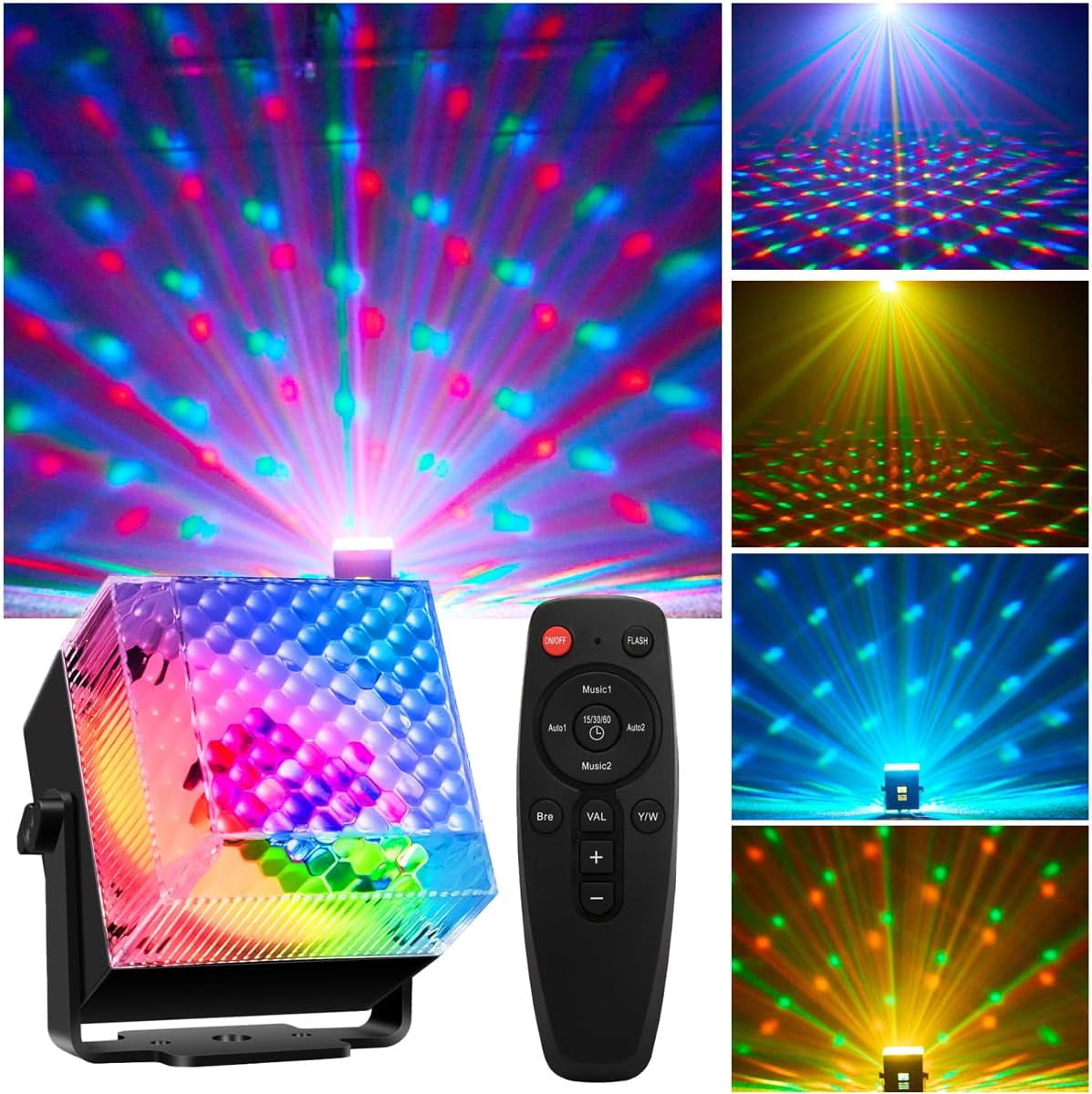 Sound Activated Party Lights Disco LED Light with Remote Control LED ...