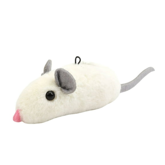 Sound Activated Squeaky Mouse Cat Toy Fabric Interactive Indoor Training Boredom Relief Play