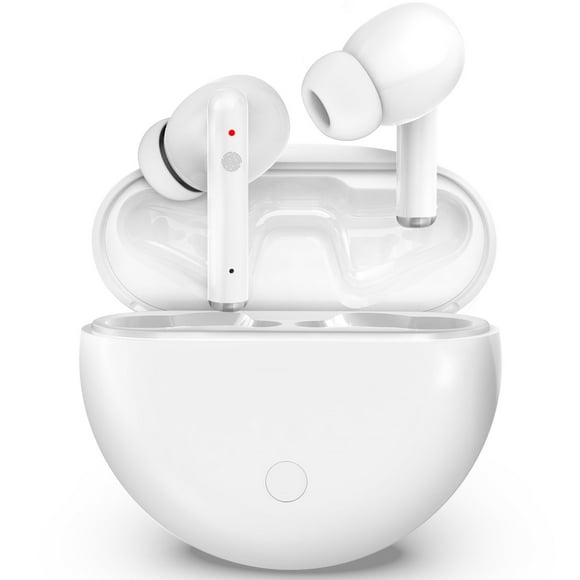 Sound Amplifier With Portable Charging Case, Adjustable Volume, In-ear Sound Device For The Elderly, 1 Pair, White