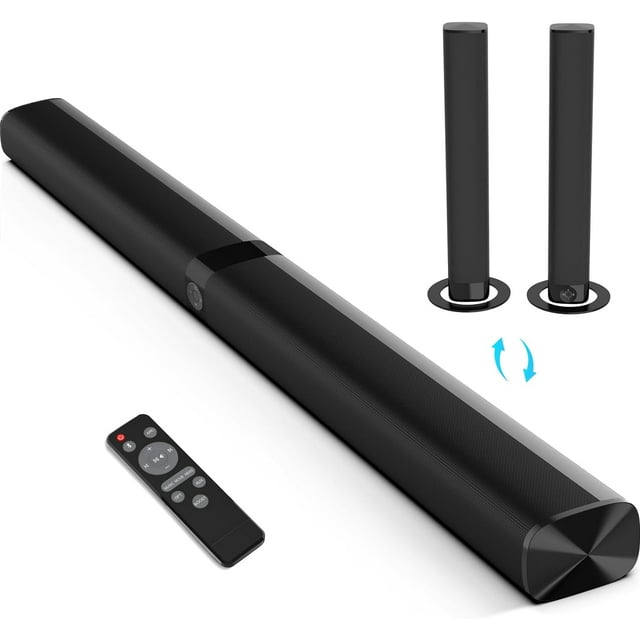 Sound Bar, 50W Sound Bars for TV, 5.0 Bluetooth TV Sound bar, Wired