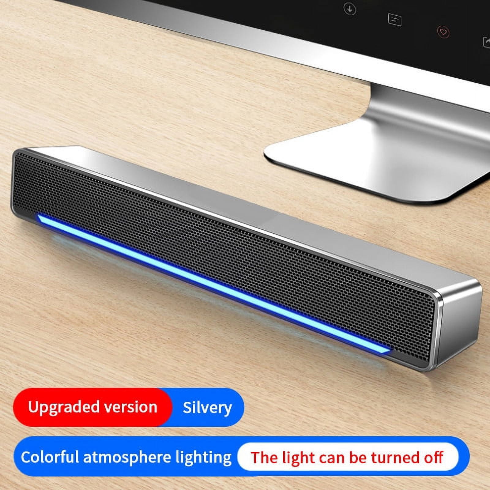 Sound Bar AUX USB Wired Bluetooth-compatible Speaker Home Theater ...