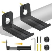 EEEkit Soundbar Wall Mount Bracket Fit for Samsung, Bose, Vizio, LG, Sony, JBL, Sonos, Sound Bar Mounts Under TV, Hold up to 33 lbs, Depth Adjustable 3.4" to 5.8", Soundbar Shelf, Black