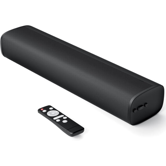 Sound Bar, Sound Bars for Smart TV Bluetooth 5.0 Soundbar 50W 17Inch Small Soundbars with ARC/Optical/AUX Connection, Soundbar Surround Sound Bars for Home Theater Audio