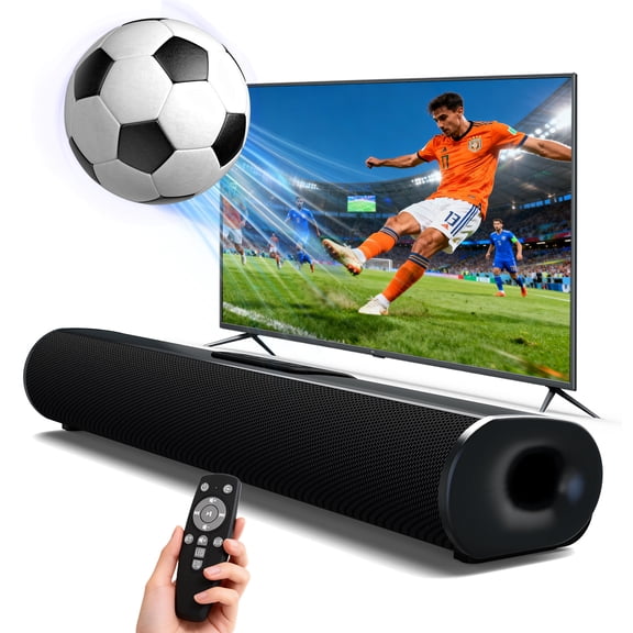 Jierben Sound Bar for Smart TV, 50W TV Soundbar Bluetooth 5.3 Speaker with HDMI ARC/Optical/AUX/USB Stable Connection Home Audio Surround Sound System