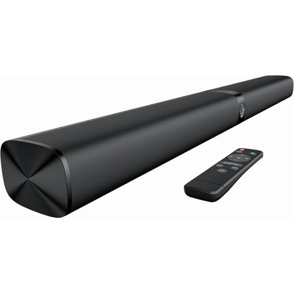 Sound Bar for TV, Soundbar with /ARC/Opt/AUX Connect, Auto Volume Boost, 3 Equalizer Modes, 2 in 1 Detachable Soundbar for TV/PC/Gaming/Projectors