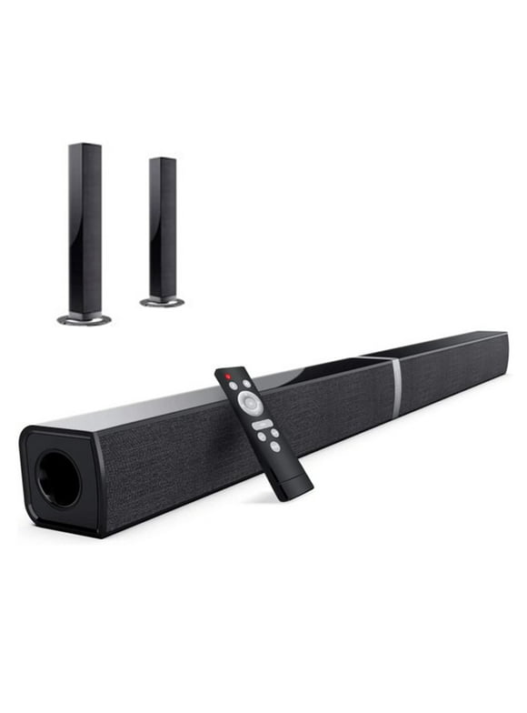 Sound Bars for TV, Bluetooth Soundbar for TV, 50W TV Sound Bar with 4 Drivers and Remote Control, Home Audio TV Speakers Sound Bar with ARC/Optical/AUX Connect
