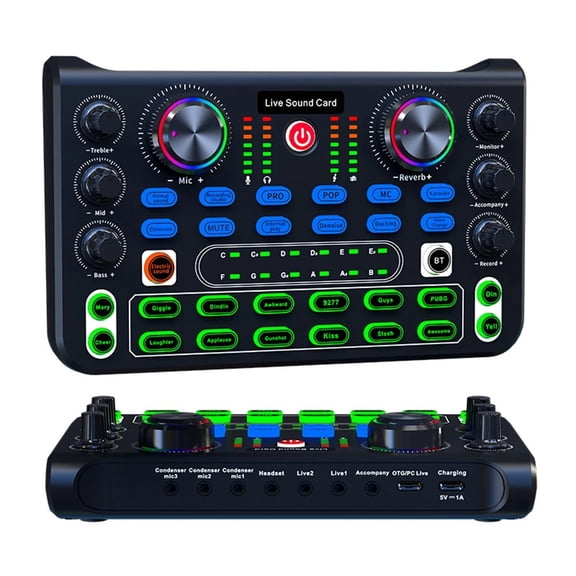 Sound Board DJ Devices Controller Professional Sound Card Mixer Console for Live Stage
