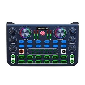 Sound Card English Version Professional Sound Cards Mixer For Broadcast KTV Singing Live Sound Mixer HD X ,Easy to Operate