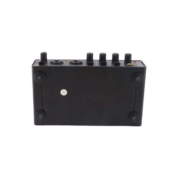 Sound Card Mixer USB Audio Interface Sound Card 2 In 2 Out Audio Interface Sound Board with 48V Phantom Power for Recording Professional Audio Mixer & Mic Preamplifier XLR/TSR/TS