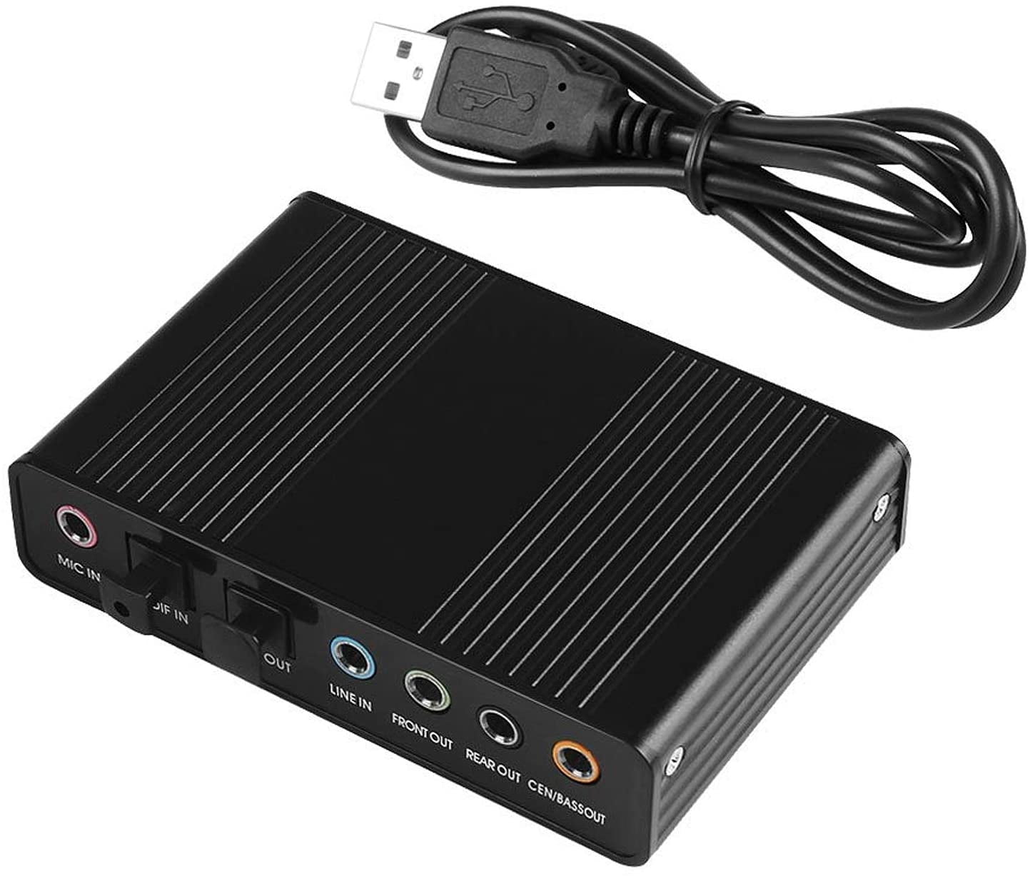 Sound Card,Optimal Shop 6 Channel External Sound Card USB