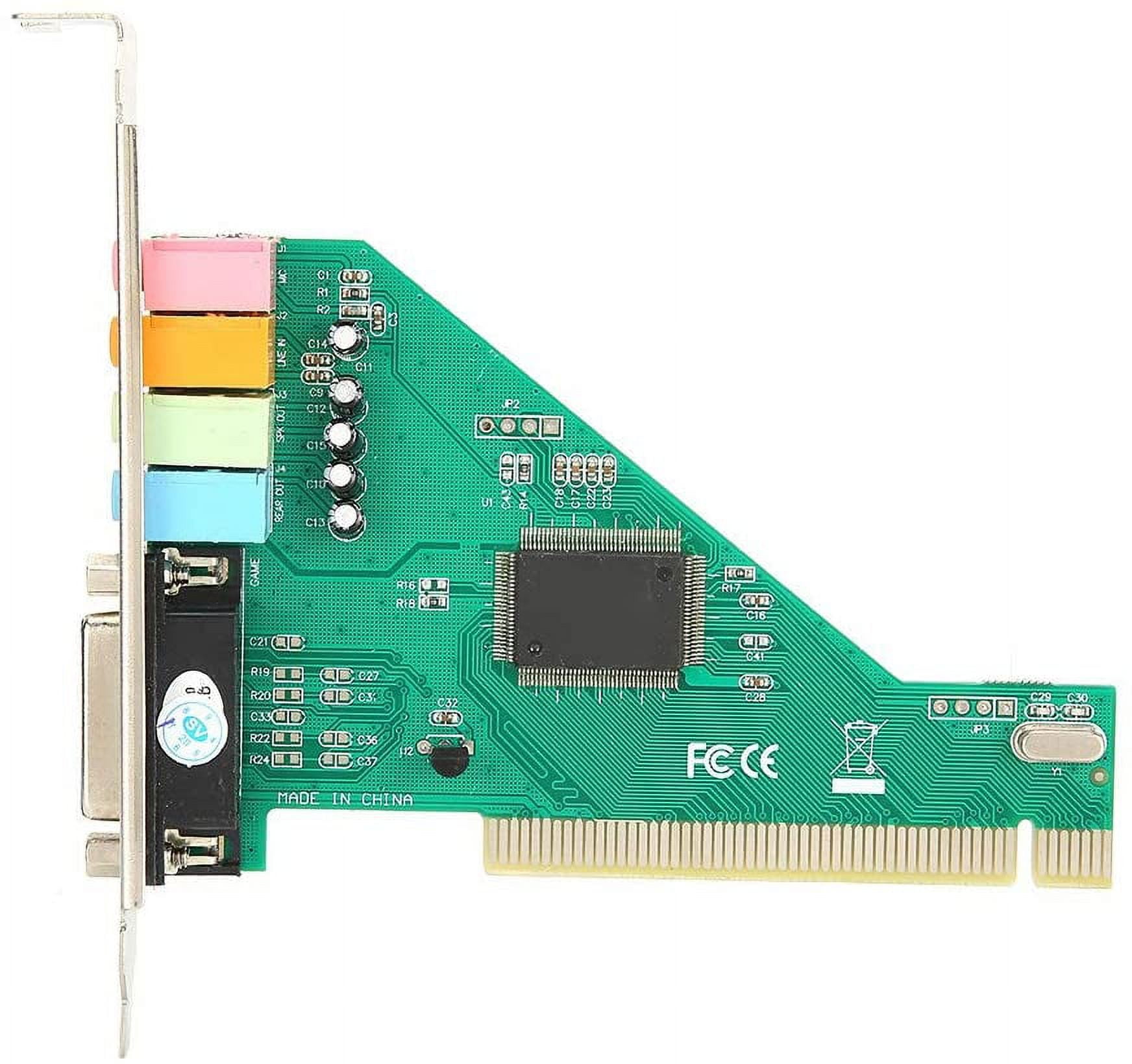 Sound Card, PCI Sound Card 4.1 Channel Computer Desktop Builtin Sound