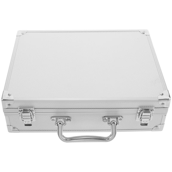 Portable Tool Box Aluminum Alloy Storage Case for Document Instrument with Sponge Lining 1 Set