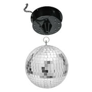 Sound Control 18 LED Lights,Glass Rotating Mirror Disco Ball Motor,Mirror Reflection Ball Hanging for with Ball