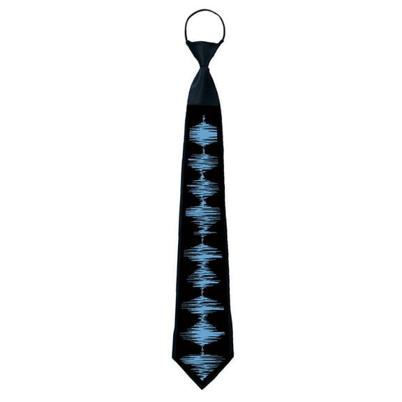 Sound Control LED Light Up Tie, Follows Music Flash, Hidden Controller, for Parties/Bars, Novelty Necktie