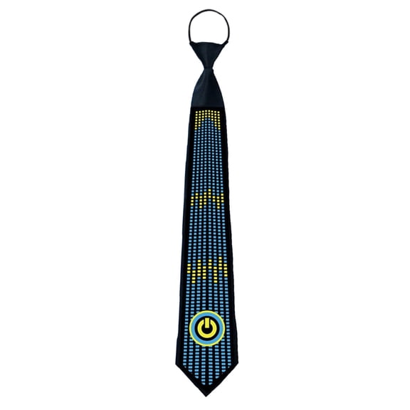 Sound Control Light Up Tie LED Light Ties Follow Music Novelty Necktie Accessory For Parties Bars And Event Dress for Women Formal Event Tables And Chairs Event Horizon Party Flag Banner Party