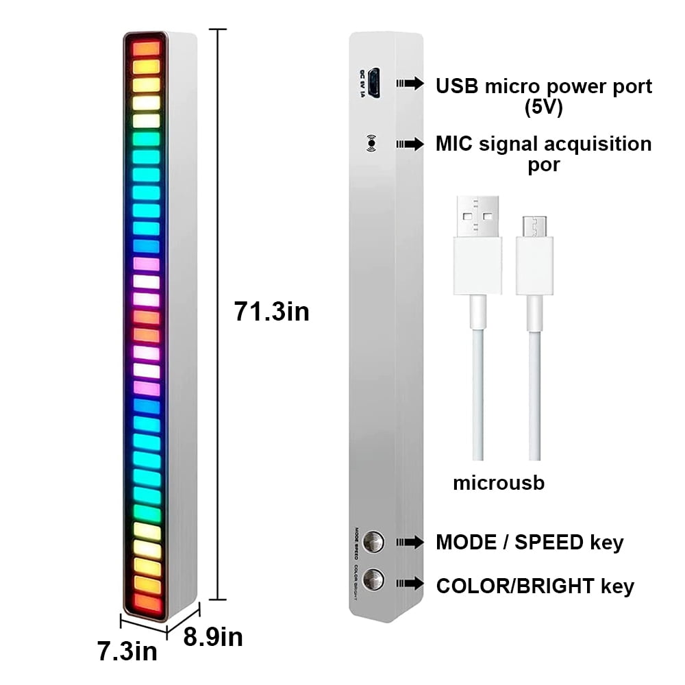 Sound Control Light, Voice-Activated Pickup Rhythm Lights, Creative ...