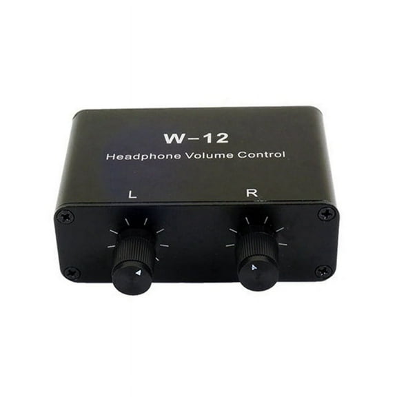 Sound Controller Headphone Volume Control 3.5mm + 6.35mm Stereo Volume Controller Adjustment for Left and Right Channels