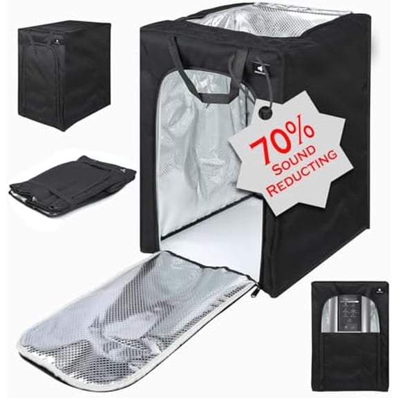 Sound Cover for Ninja Creami, Blender Noise Cover, Blocks 70% Noise,Waterproof, Fireproof, Foldable Quiet Dust Cover for Most Blenders/Ice Cream Maker$$Music