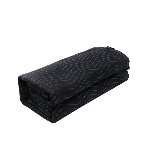 Sound Dampening Blanket 96x80, Studio Moving Blanket with Grommets, Acoustic Noise Blocking Blanket, Light Blocking Curtain, Black