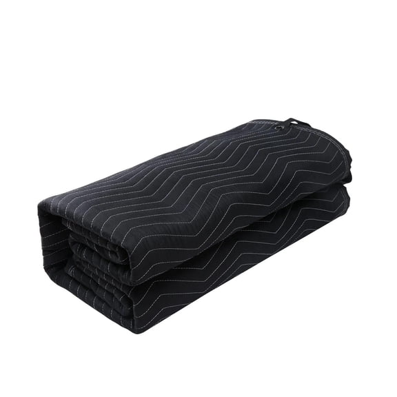 Sound Dampening Blanket, Extra Large Studio Grommeted Blanket with Grommets, Light Blocker for Door Acoustic Noise Blocking Blanket Studio Sound Absorption Sheet, Black