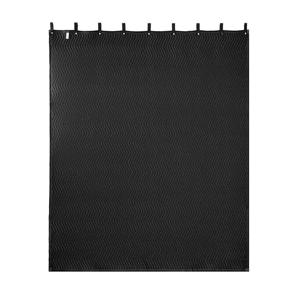 Sound Dampening Blankets 2 Pack, 96x80in Soundproof Curtains with Grommets, Studio Acoustic Blankets for Window, Door, Music Recording, Light Blocking, Black