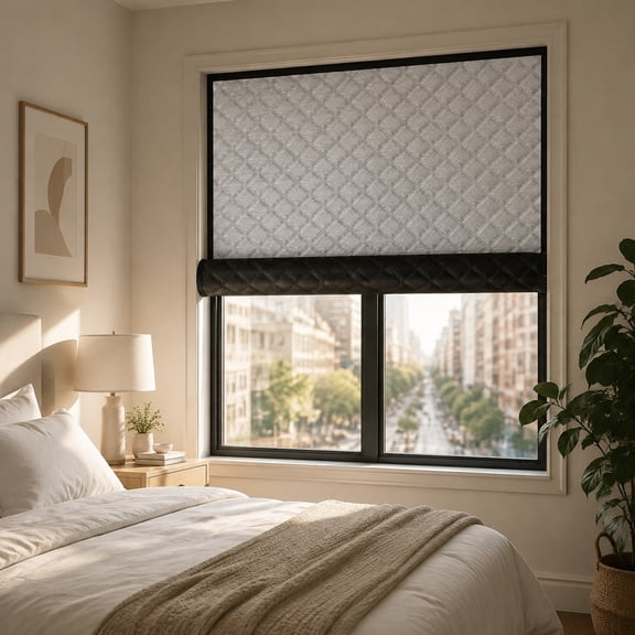 JWGIETK Thermal Insulated Sound Dampening Curtains, RV Window Cover for Noise Reduction and Privacy, 35 x 47 inch