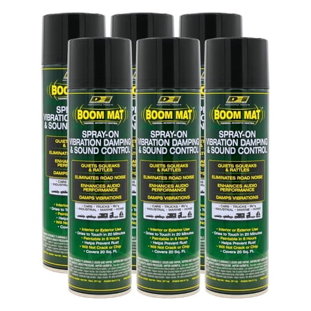 Sound Deadening DEI Boom Mat Spray On 6 Pack Enhance Audio Eliminate Road Noise