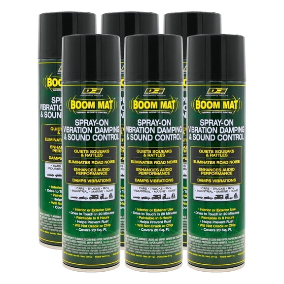 Sound Deadening DEI Boom Mat Spray On 6 Pack Enhance Audio Eliminate Road Noise