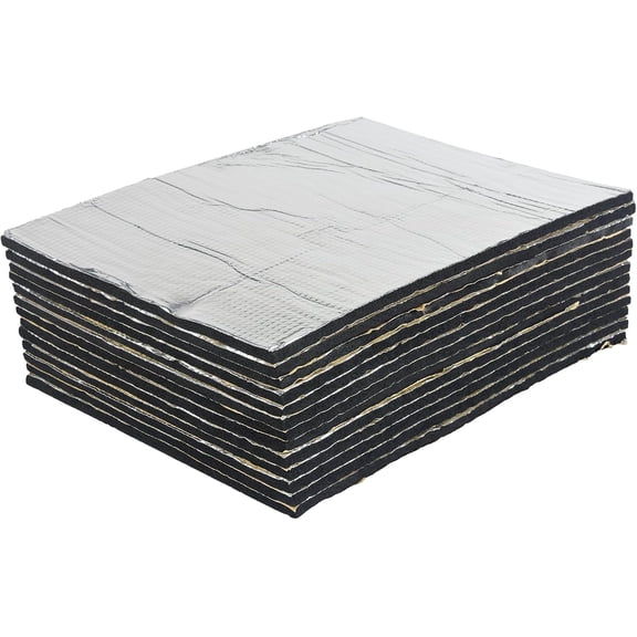 Sound Deadening Foam 236mil(6mm) 18sqft - Aluminum Hood Insulation Pad, Noise Floor Insulation and Heat Shield for Car Audio, Door, Truck