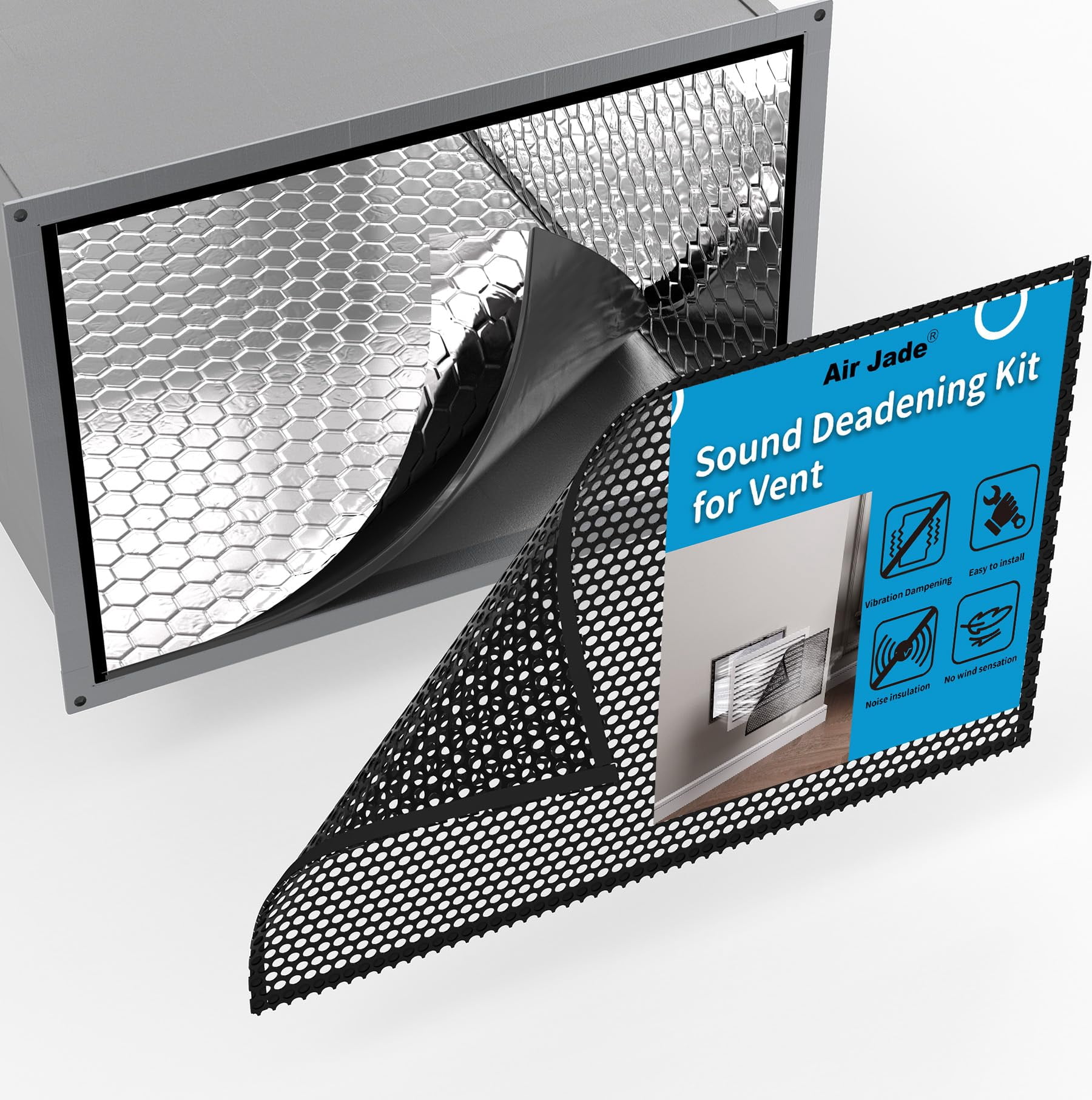 Sound Deadening Kit for Vent Includes 2 sqft Mats & 2 Pcs 10 x 14 in ...