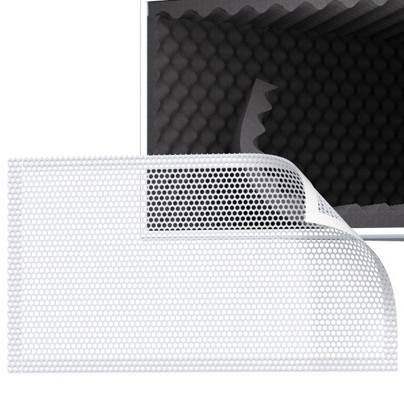Sound Deadening Vent Kit with Acoustic Foam Panels and Mesh Covers 5.38 Sqft 2 Pcs