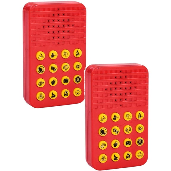 Sound Effects Machine, 16 Hilarious Sounds, Portable Prank Noise Maker Toys for Parties, Office & Home, Cool Gadget with Funny Sound Buttons for Adults & Teens (Red, 1)