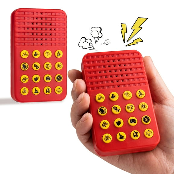 Sound Effects Machine with 16 Hilarious Sounds- Prank Noise maker for Parties Office Home, Portable Sound Maker for Adults, White Elephant Gifts & Christmas Gift Exchanges