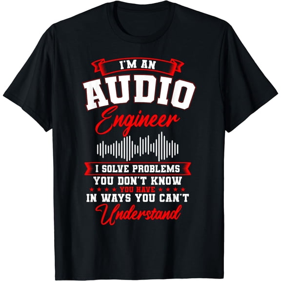 Sound Engineer Audio Recording Editor T-Shirt