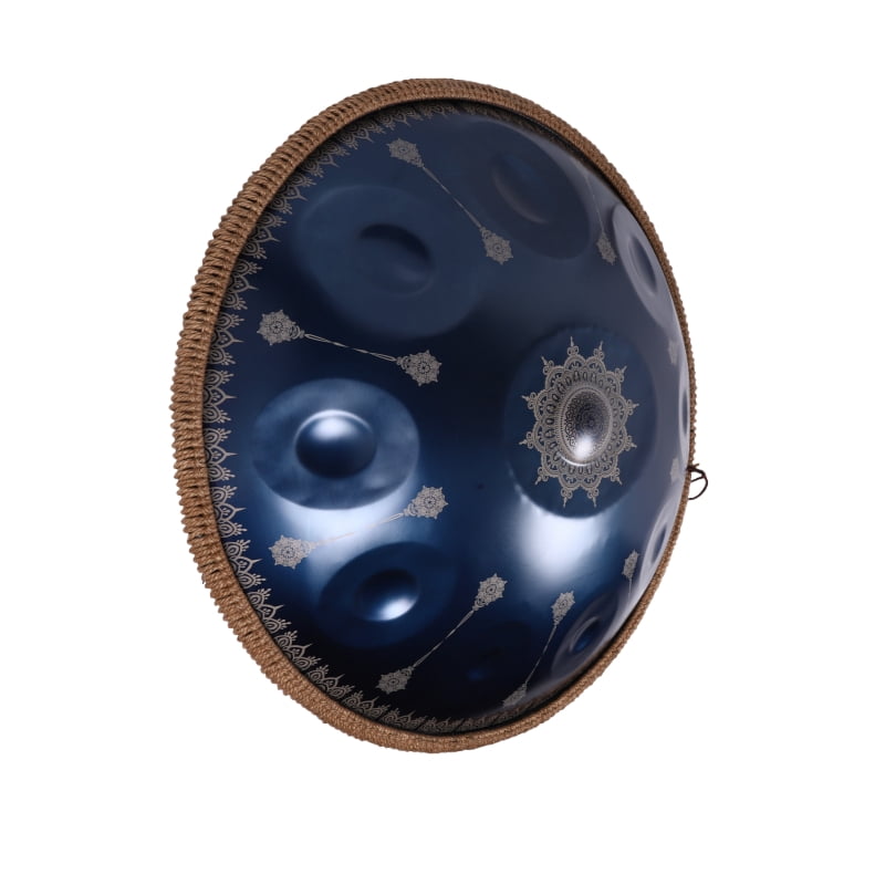 Sound Healing handmade 22inch Handpan Blue Steel 10notes Handpan Drum for  Beginner with Accessories Musical Gifts for Friends Percussion Instruments