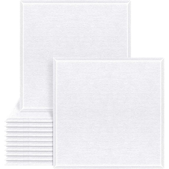 Sound Insulation Board - 30x30cm Self-Adhesive High Density Acoustic Panel, Flame Retardant Polyester Fiber Soundproof Wall Panel for Recording Studio & Home Office Noise Reduction