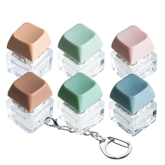 Sound Keyboard Fidget Toy,Fidget Keyboard for Stress Relief, Sound Keyboard Fidget Clicker for Office, School, Travel, Anxiety Keyboard Keychain Gift