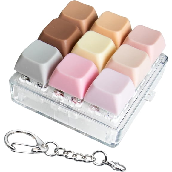 Sound Keyboard Fidget Toy,Fidget Keyboard for Stress Relief, Sound Keyboard Fidget Clicker for Office, School, Travel, Anxiety Keyboard Keychain Gift