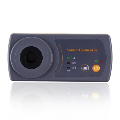 Sound Level Calibrator Precise Decibel Meter Calibrator 94dB & 104dB & 114dB Calibrator with Three Calibration Level for Professional Sound Level Meters$$Tools