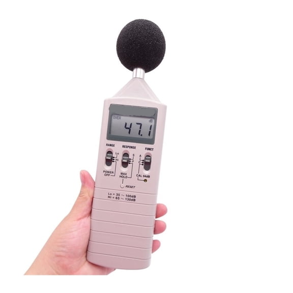 Sound Level Meter, 35-130 dB, 0.1 dB Resolution (Noise Measurement Instrument) ,Feature Packed