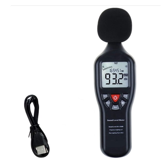 Sound Level Meter High Precision Noise Sensor Decibel 30-130DB Digital LCD Monitor Tester ,Feature Packed