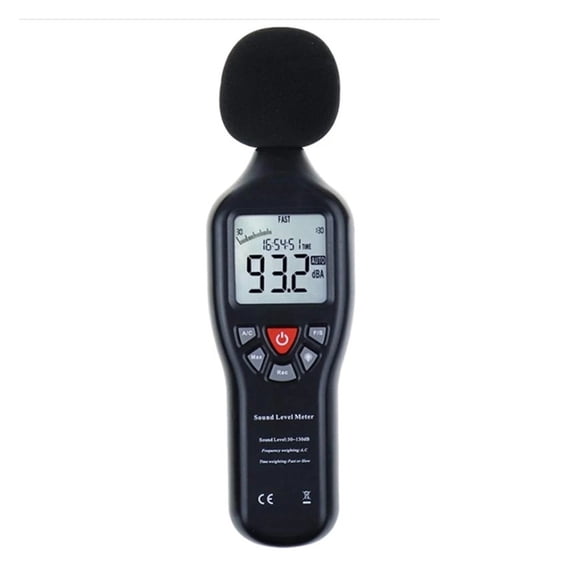 Sound Level Meter High Precision Noise Sensor Decibel Meter 30-130DB Digital LCD Noise Monitor Tester USB Noise Recorder with CD