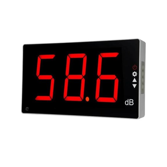 Sound Level Meter LCD Wall Mounted Digital Noise Meter Decibel Monitoring Tester Noise Volume Measuring Instrument 30-130dB ,Accurate Measurement