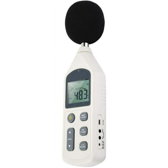 Sound Level Meter, Mini Digital Sound Level Decibel Meters Tester GM1356 30-130DBA LCD A/C Fast/Slow DB Screen USB