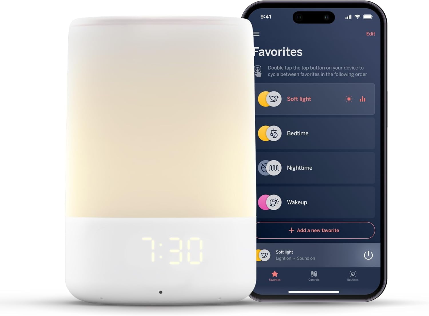 Smart Rechargeable Baby Night Light and Sound Machine