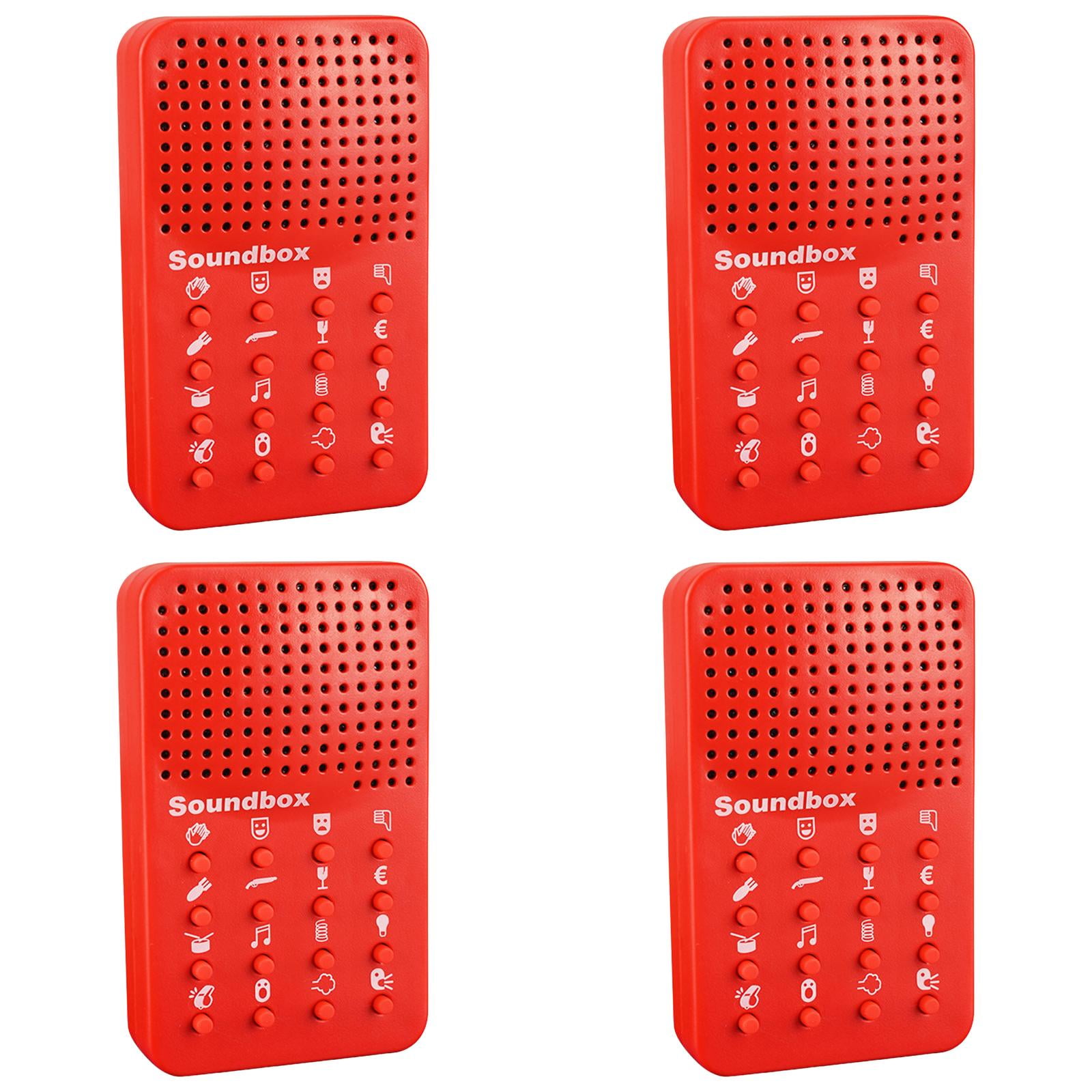 Sound Machine with 16 Sound Effects,Electronic Sound Maker,Prank Items Gift for Adults,Fart Noise Maker Pranks,Prankster Stuff for Adults,Funny Game Machine Red 4PCS