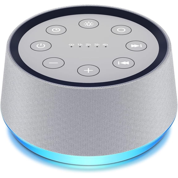 Sound Machine with 30 Soothing Sounds White Noise Machine 12 Colors Night Light for Baby Adults Kids Sleep Machines 36 Volume Levels 5 Timers for Home Office