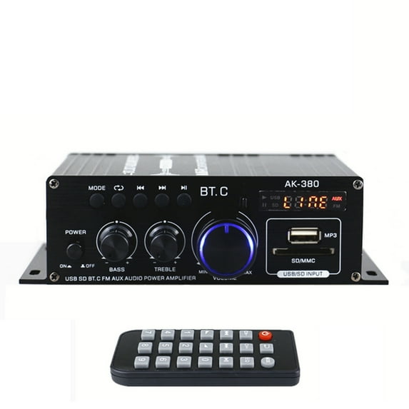 Aibecy Home and Car Sound Amplifier Speaker Amp 40W+40W