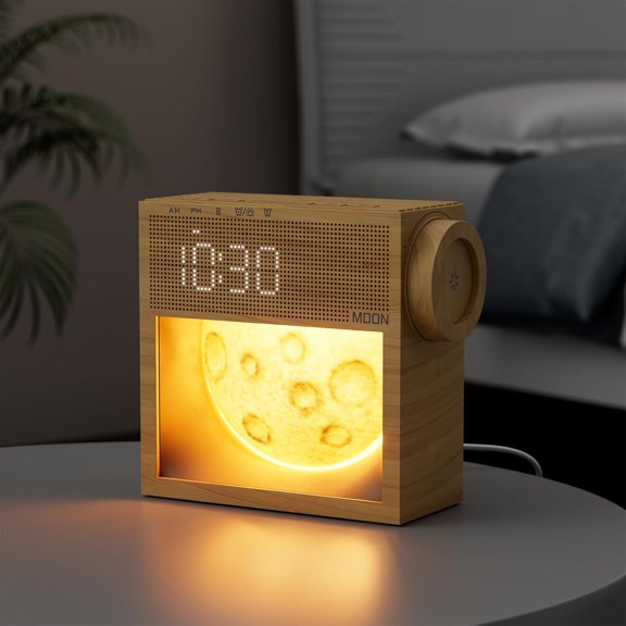 Sound Machine Alarm Clock with Sunrise Gentle Wake-Up Light, White Noise Machine with 20 Soothing Sounds for Sleeping, Dual Alarms, Snooze, Timer, Dimm Night Light for Bedroom, Gifts for Women