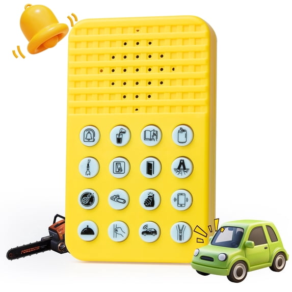 MyMealivos Daliy Sound Effects Machine with 16 Realistic Classic Noises Doorbell & Car Lock Sound Effects for Adults for Pranks, Game Party, Birthday Gag Gifts